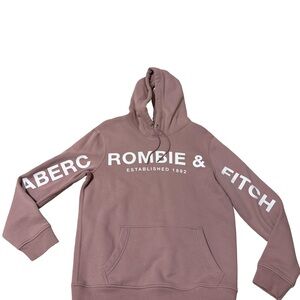 Abercrombie & Fitch Men's Mauve Hoodie